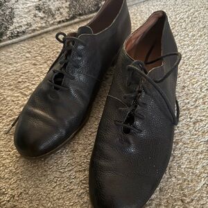 Lucky brand Black Leather women’s Oxford Shoes